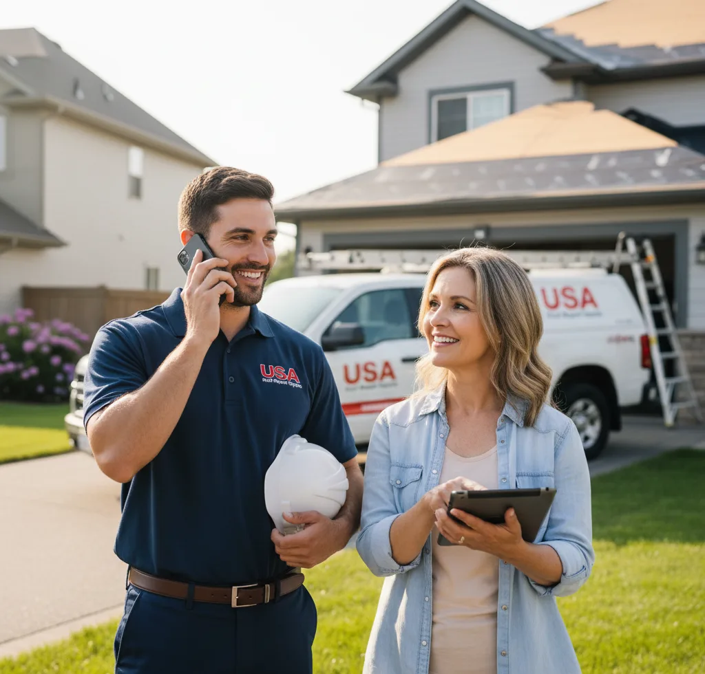 USA Roof Repair Experts customer support in Gustine